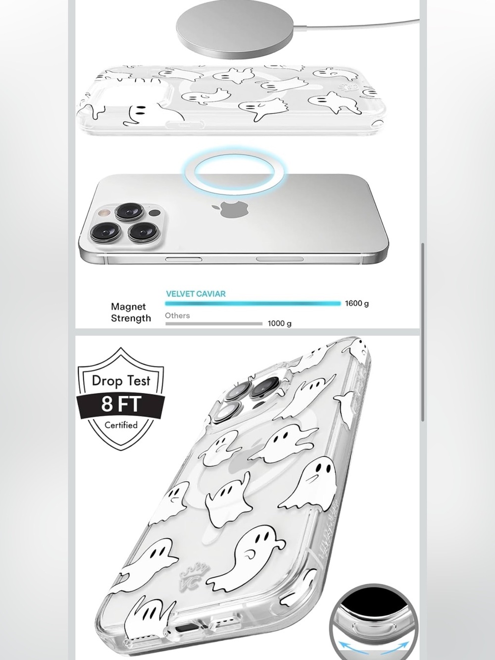 VELVET CAVIAR for iPhone 15 Pro Case Halloween Ghost - Compatible with MagSafe - Picture 5 of 6